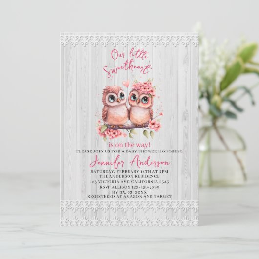 私たちの小さな恋人は赤ちゃんのシャワーの途中にある 招待状 (スタンド正面)