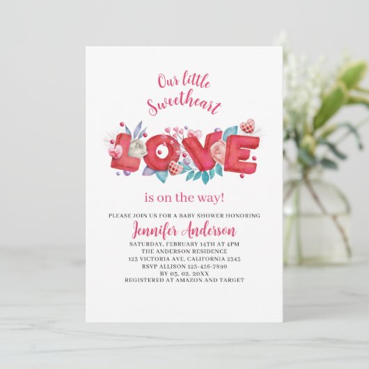 私たちの小さな恋人は赤ちゃんのシャワーの途中にある 招待状 (スタンド正面)