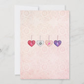 私たちの小さな恋人は赤ちゃんのシャワーの途中にある 招待状 (裏面)