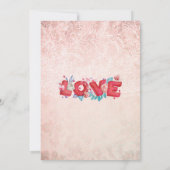 私たちの小さな恋人は赤ちゃんのシャワーの途中にある 招待状 (裏面)