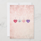 私たちの小さな恋人は赤ちゃんのシャワーの途中にある 招待状 (裏面)