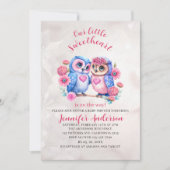 私たちの小さな恋人は赤ちゃんシャワーの途中にある 招待状 (正面)