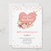 私たちの小さな恋人は1歳の誕生日を迎えている 招待状 (正面)