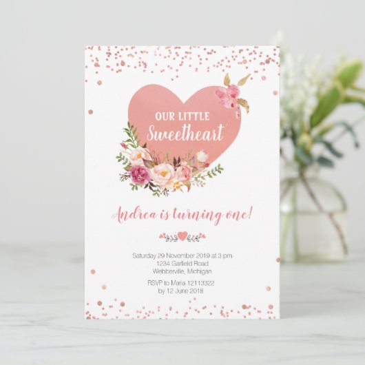 私たちの小さな恋人は1歳の誕生日を迎えている 招待状 (スタンド正面)