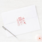 私たちの小さな恋人は1歳の誕生日 スクエアシール (封筒)