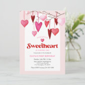 私たちの小さな恋人バレンタインデー1st誕生日パーティー 招待状 (スタンド正面)