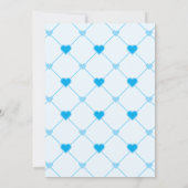 私たちの小さな恋人ブルーバレンタインデーシャワー 招待状 (裏面)