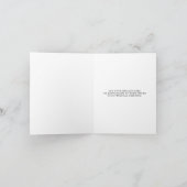 私たちの小さな恋人写真の誕生のお知らせ シーズンカード (内部)