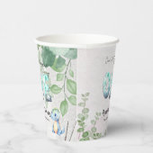 私たちの小さな恐竜が1歳の誕生日を迎える 紙コップ (右)