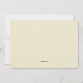 私たちの小さな愛が写真誕生発表に到着した。 案内状 (裏面)