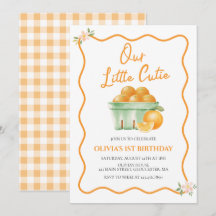 私たちの小さな愛らしいオレンジの誕生日