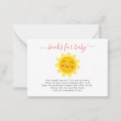 私たちの小さな日差しの可愛いサンブックベビーカード ノートカード (正面)