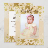 私たちの小さな星の写真招待状 招待状 (正面/裏面)