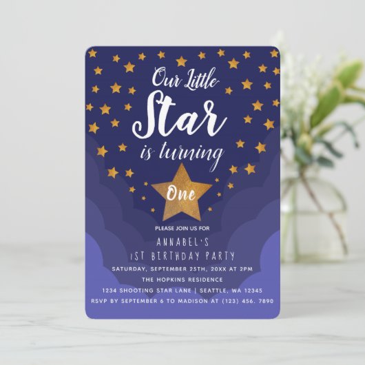 私たちの小さな星は、1日の誕生日をチューリング 招待状 (スタンド正面)