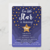 私たちの小さな星は、1日の誕生日をチューリング 招待状 (正面)