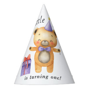 私たちの小さな熊の1歳の誕生日 パーティーハット
