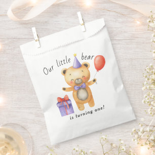 私たちの小さな熊の1歳の誕生日 フェイバーバッグ