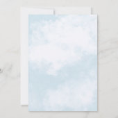 私たちの小さな爆竹の宇宙飛行士の最初の誕生日 招待状 (裏面)