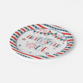 私たちの小さな爆竹の最初の誕生日 ペーパープレート (アングル)