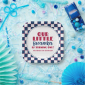 私たちの小さな爆竹の最初の誕生日 ペーパープレート (パーティー)