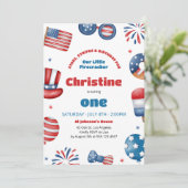 私たちの小さな爆竹の誕生日パーティー 招待状 (スタンド正面)