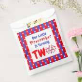 私たちの小さな爆竹の2番目の誕生日 フェイバーバッグ (封をした状態)