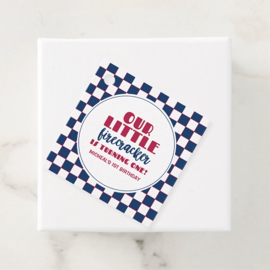 私たちの小さな爆竹は一つの誕生日を回している フェイバータグ (インサイチュ)