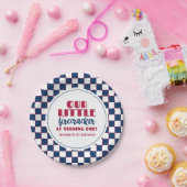 私たちの小さな爆竹は一つの誕生日を回している ペーパープレート (パーティー)