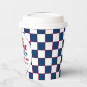 私たちの小さな爆竹は一つの誕生日を回している 紙コップ (左)