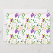 私たちの小さな片手に出生発表を書いた 案内状 (裏面)