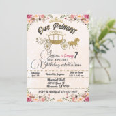 私たちの小さな王女の誕生日招待 招待状 (スタンド正面)