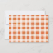 私たちの小さな甘いカボチャ1st誕生日Rsvpカード サンキューカード (裏面)