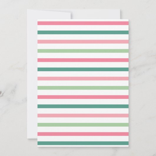 私たちの小さな甘いスイカ誕生日 招待状 (裏面)