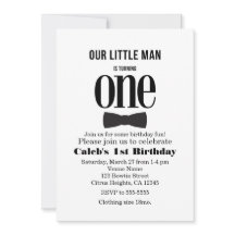 私たちの小さな男の最初の1歳の誕生日のボウタイパーティー
