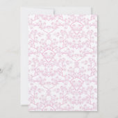 私たちの小さな花少女ベビーシャワー招待状 招待状 (裏面)