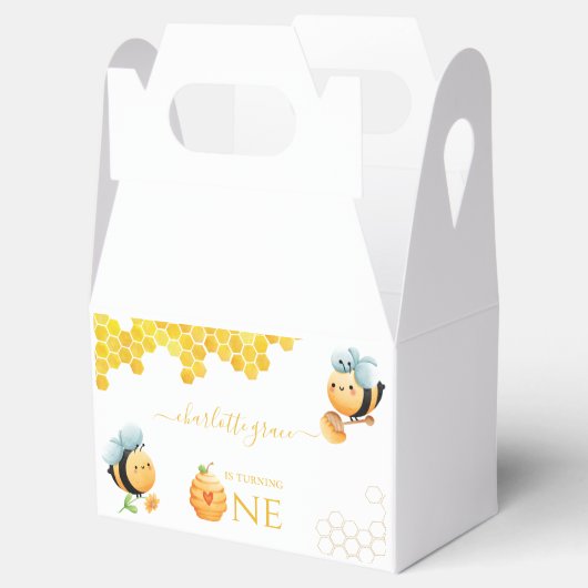 私たちの小さな蜂蜜は一つの蜂誕生日を回している フェイバーボックス (オープン)