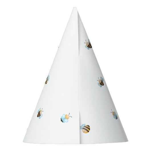 私たちの小さな蜂蜜 |最初の誕生日へようこそ パーティーハット (裏面)