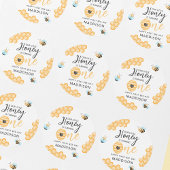 私たちの小さな蜂蜜 |最初の誕生日写真 ラウンドシール