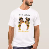 私たちの小さな蜜蜂は? 性別お披露目 Tシャツ (正面)