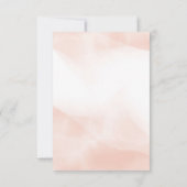 私たちの小さな蝶の水の色ピンク紫の金ゴールド サンキューカード (裏面)