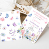 私たちの小さな蝶の誕生日パーティー 招待状