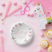 私たちの小さな蝶ソフトピンクの誕生日パーティー ペーパーボウル (パーティー)