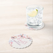 私たちの小さな蝶 – 水色のカラフル誕生日 ペーパーコースター (インサイチュ)