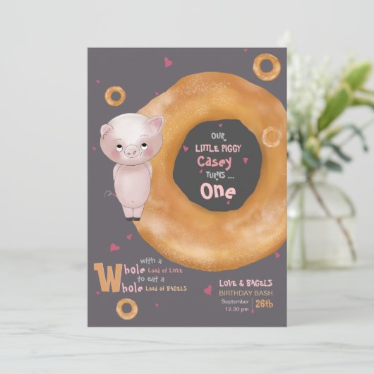 「私たちの小さな豚ちゃん」 | "愛とベーグル" 招待状 (スタンド正面)