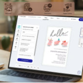 私たちの小さな豚の赤ちゃんシャワー 招待状