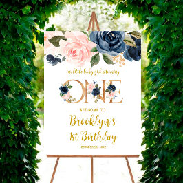 私たちの小さな赤ん坊の女の子はワンウェルカムサインを回している ポスター