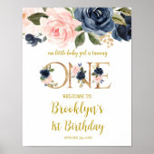 私たちの小さな赤ん坊の女の子はワンウェルカムサインを回している ポスター (正面)