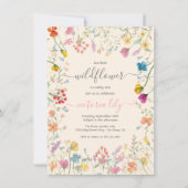 私たちの小さな野の花の花園の誕生日 招待状 (正面)