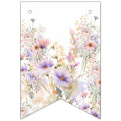 私たちの小さな野の花 1歳の誕生日バナー バンティングフラッグ (第1の旗)