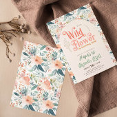 私たちの小さな野生の花1日の誕生日 招待状